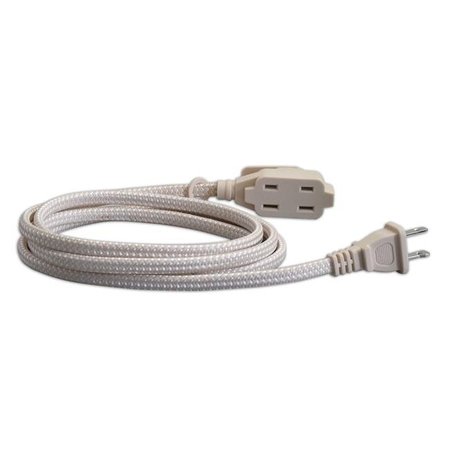 ALLTRADE Alltrade 240056 Alltrade 240056 Vision 6 ft. Braided Flat Extension Cord UL Listed Champagne - Pack of 3 240056